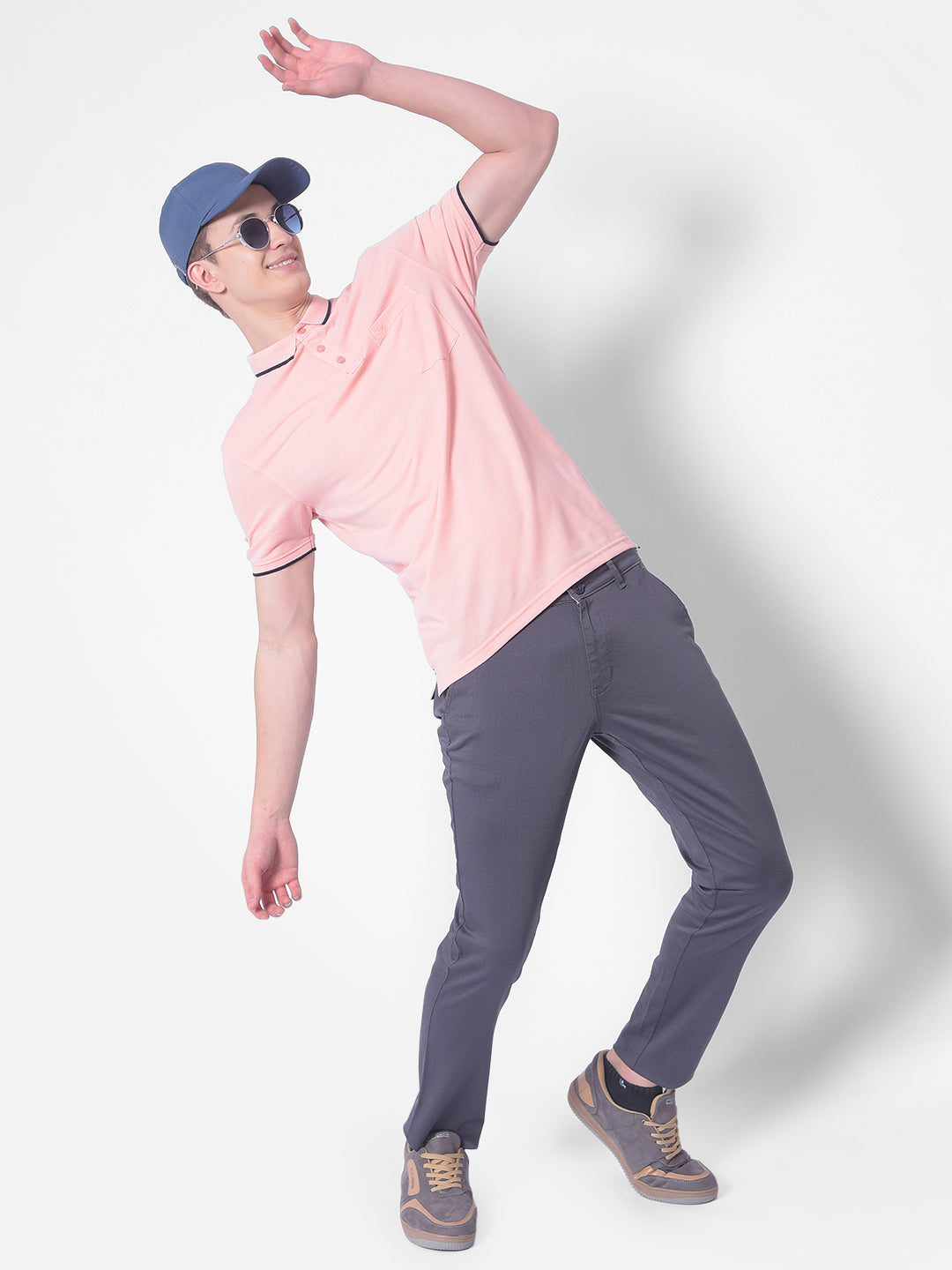 Pink T-Shirt-Men T-Shirts-Crimsoune Club