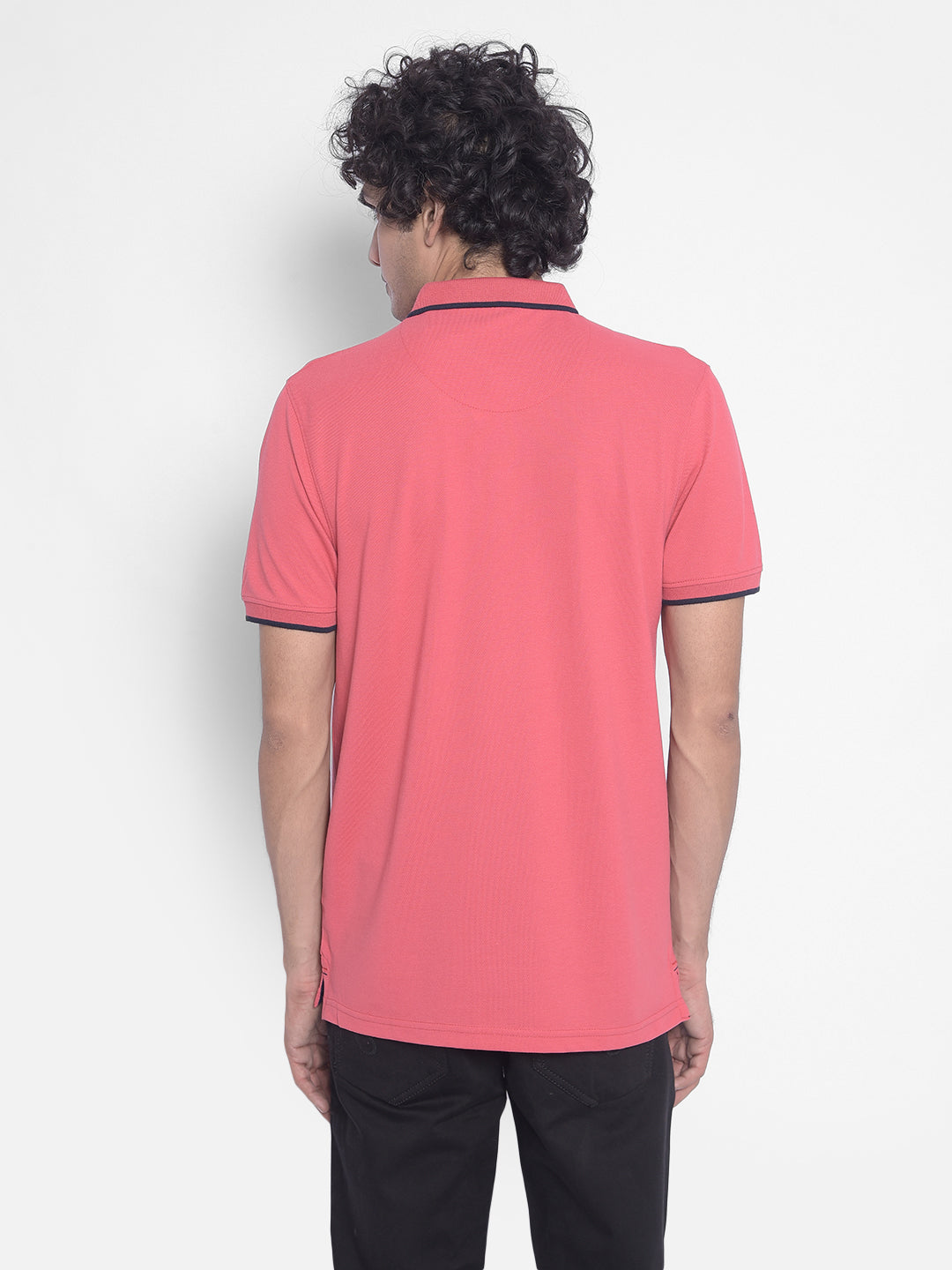 Pink T-Shirt-Men T-Shirts-Crimsoune Club