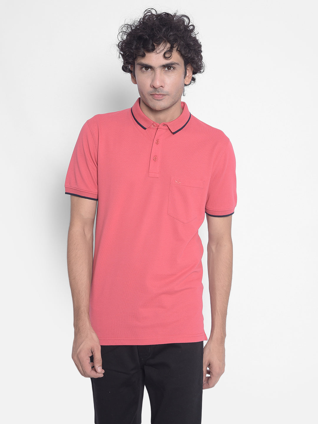 Pink T-Shirt-Men T-Shirts-Crimsoune Club