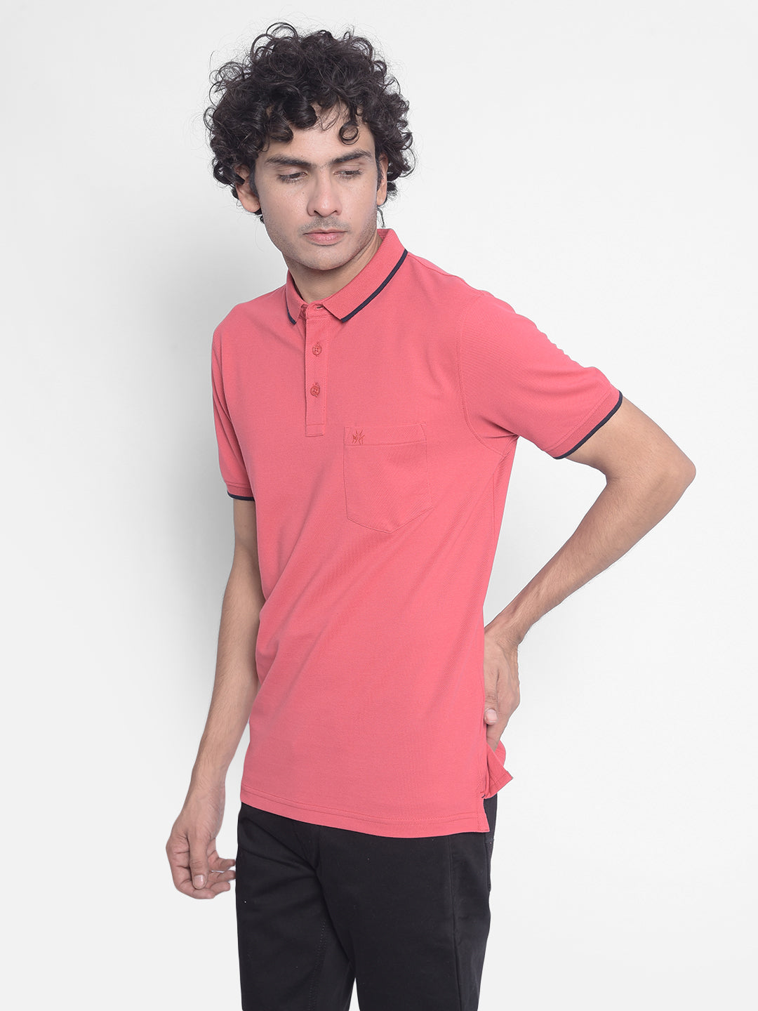 Pink T-Shirt-Men T-Shirts-Crimsoune Club