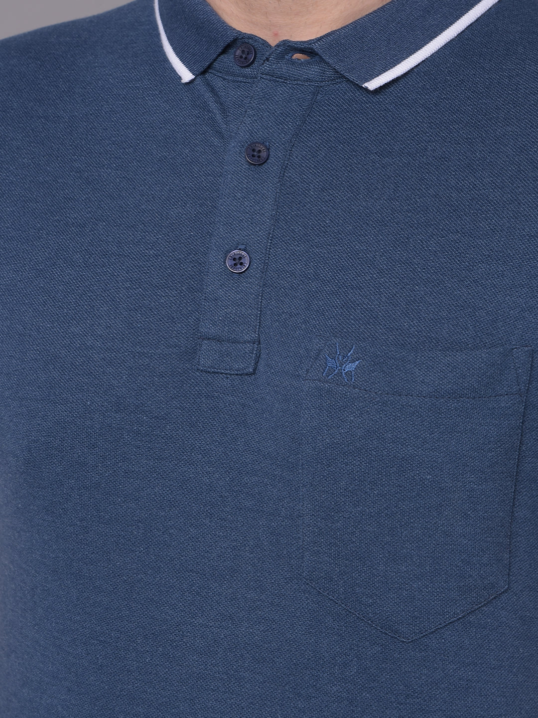 Blue Tshirt-Men T-shirts-Crimsoune Club