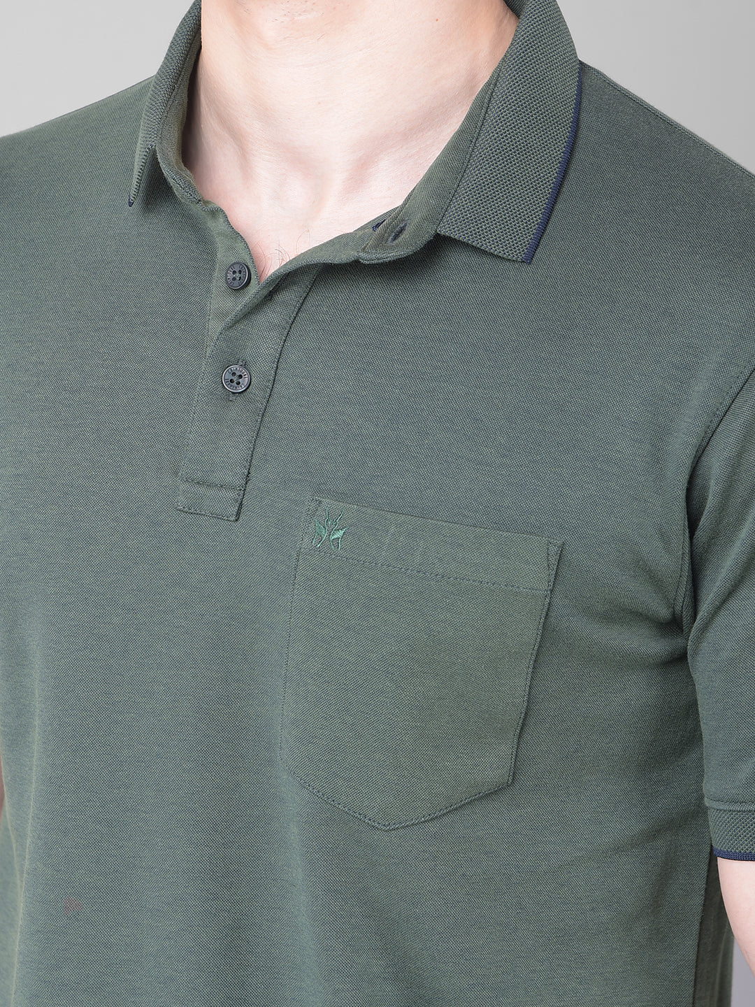 Green Polo T-Shirt-Men T-Shirts-Crimsoune Club