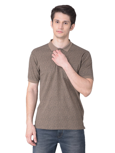 Brown Printed T-Shirt-Men T-Shirts-Crimsoune Club