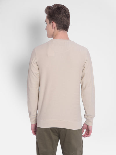 Beige T-Shirt-Men T-Shirts-Crimsoune Club