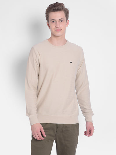 Beige T-Shirt-Men T-Shirts-Crimsoune Club