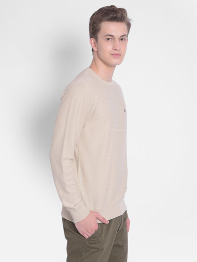 Beige T-Shirt-Men T-Shirts-Crimsoune Club