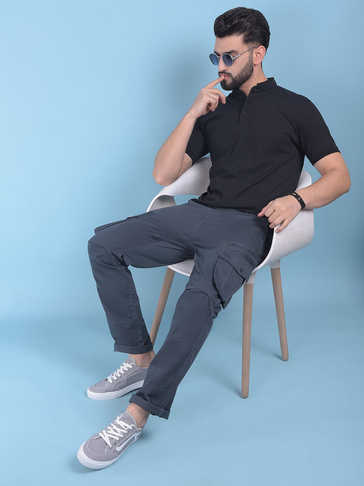 Black T-Shirt-Men T-Shirts-Crimsoune Club
