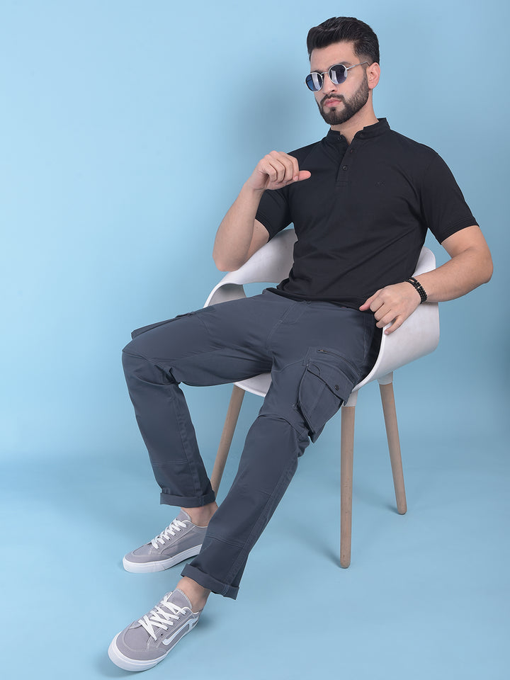 Black T-Shirt-Men T-Shirts-Crimsoune Club