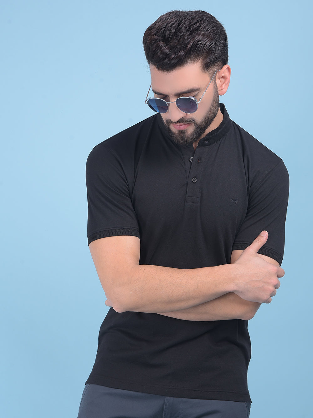 Black T-Shirt-Men T-Shirts-Crimsoune Club