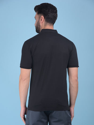 Black T-Shirt-Men T-Shirts-Crimsoune Club
