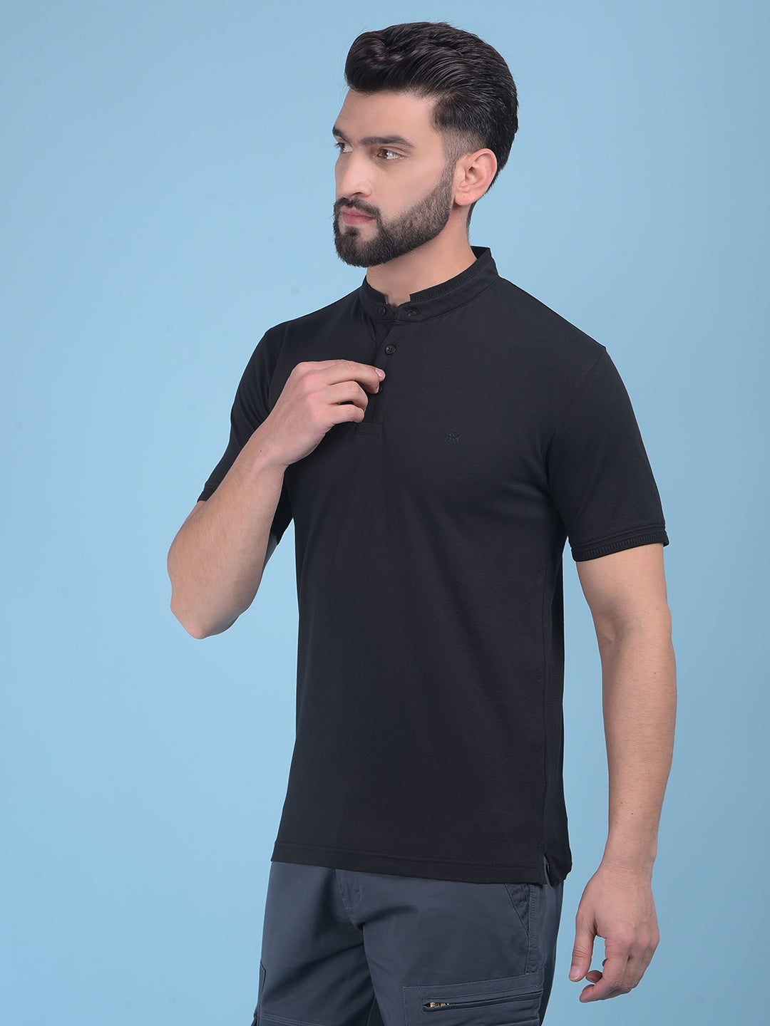 Black T-Shirt-Men T-Shirts-Crimsoune Club