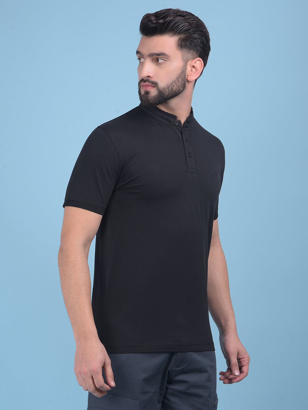 Black T-Shirt-Men T-Shirts-Crimsoune Club