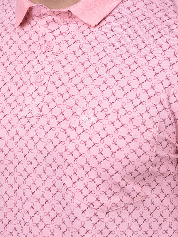 Pink T-Shirt-Men T-Shirts-Crimsoune Club