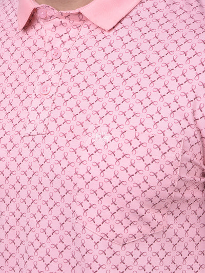 Pink T-Shirt-Men T-Shirts-Crimsoune Club