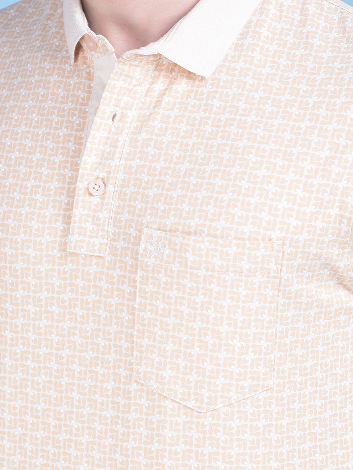 Floral Print T-Shirt-Men T-shirts-Crimsoune Club