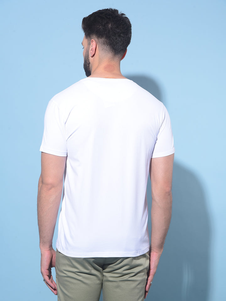 Grey Graphic Print T-Shirt-Men T-Shirts-Crimsoune Club
