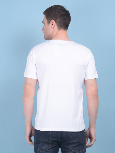 White Cotton T-Shirt-Men T-shirts-Crimsoune Club