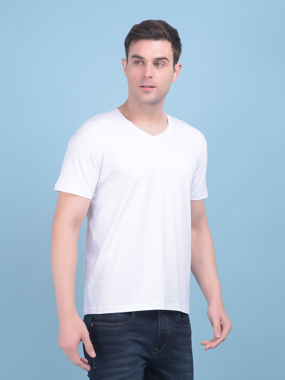 White Cotton T-Shirt-Men T-shirts-Crimsoune Club