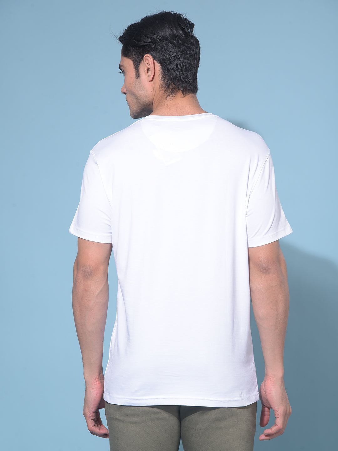 White Typographic T-Shirt-Men T-Shirts-Crimsoune Club