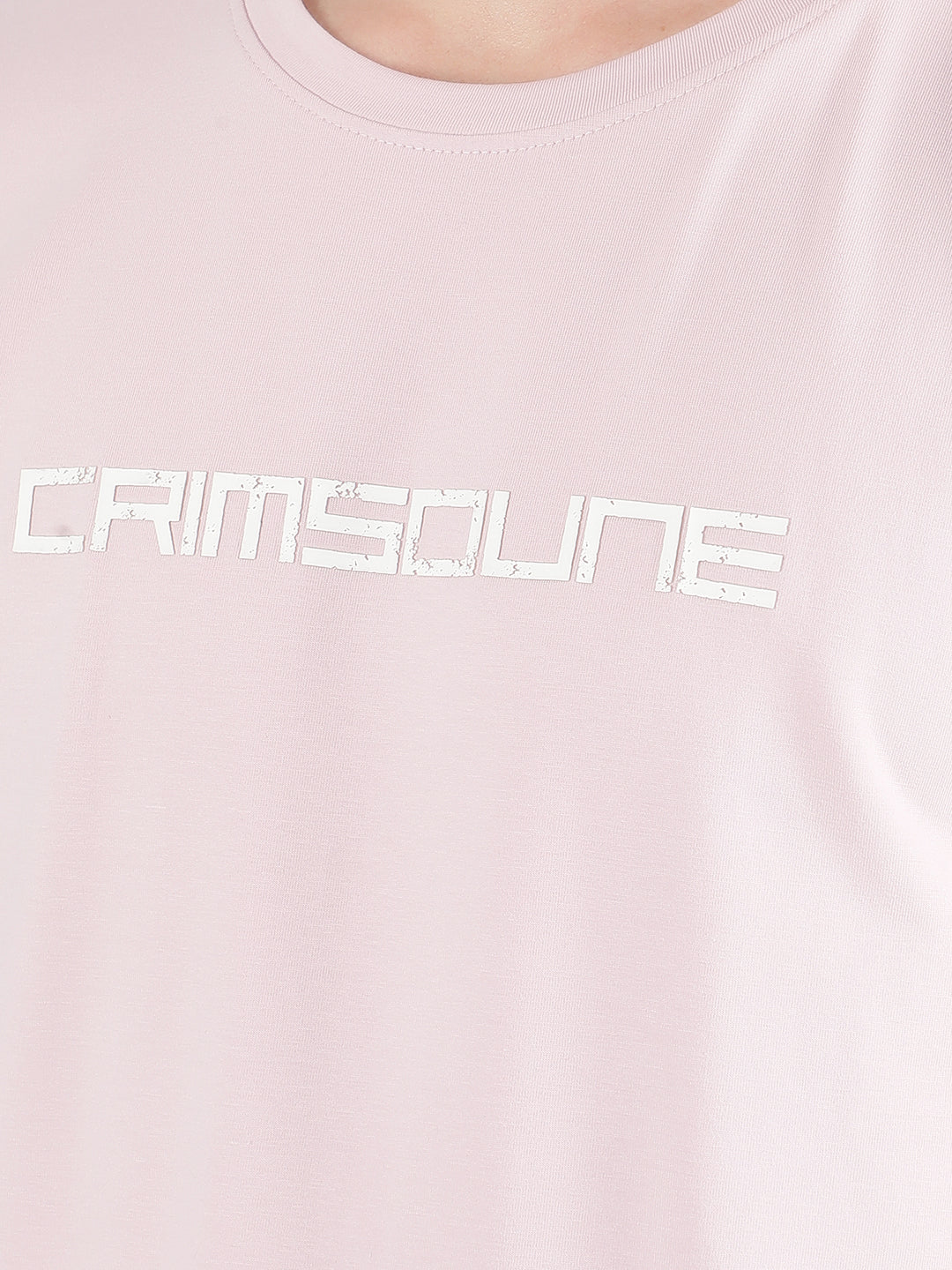 Purple Typographic Print T-Shirt-Men T-Shirts-Crimsoune Club