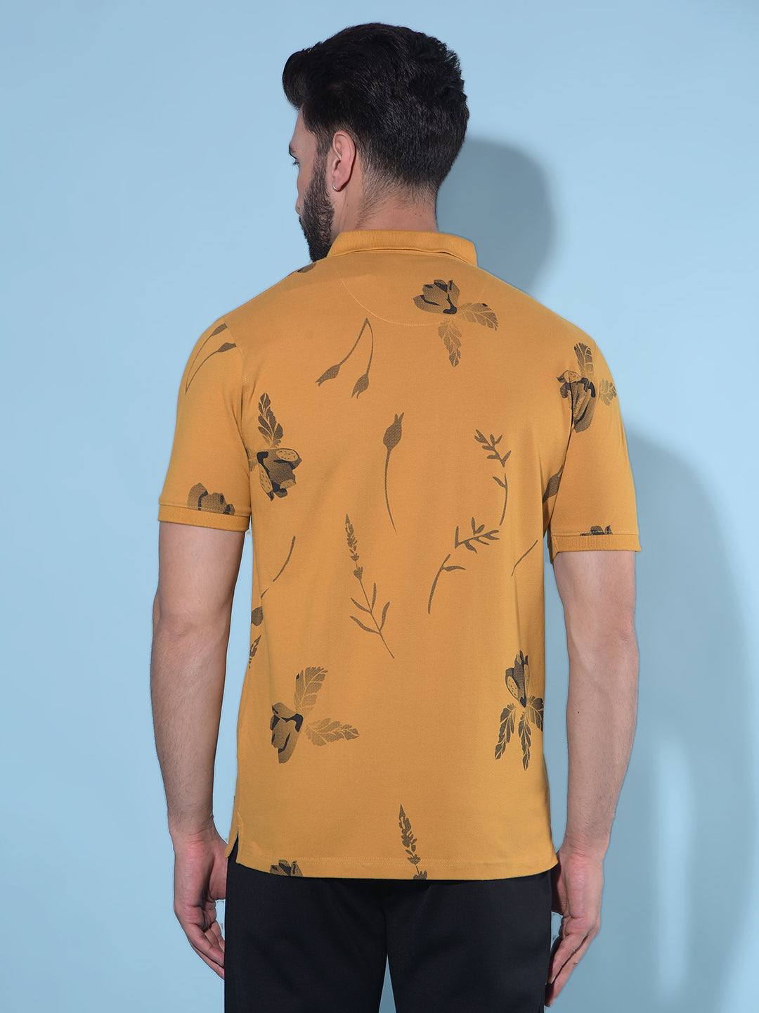 Mustard T-Shirt-Men T-shirts-Crimsoune Club