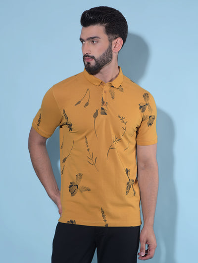 Mustard T-Shirt-Men T-shirts-Crimsoune Club