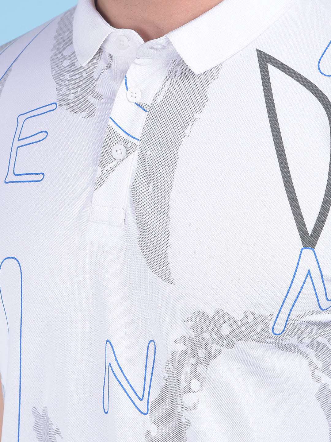 White Typographic Print T-Shirt-Men T-Shirts-Crimsoune Club