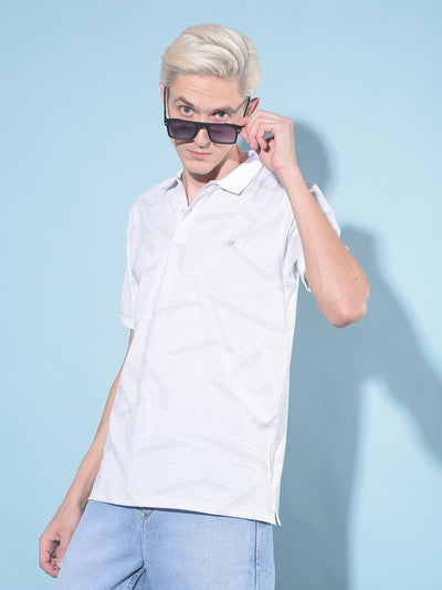 White Printed T-Shirt-Men T-Shirts-Crimsoune Club