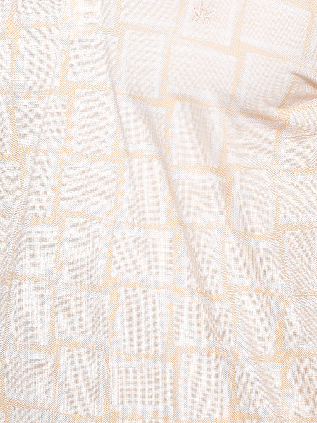 Beige Printed Tshirt-Men T-Shirts-Crimsoune Club