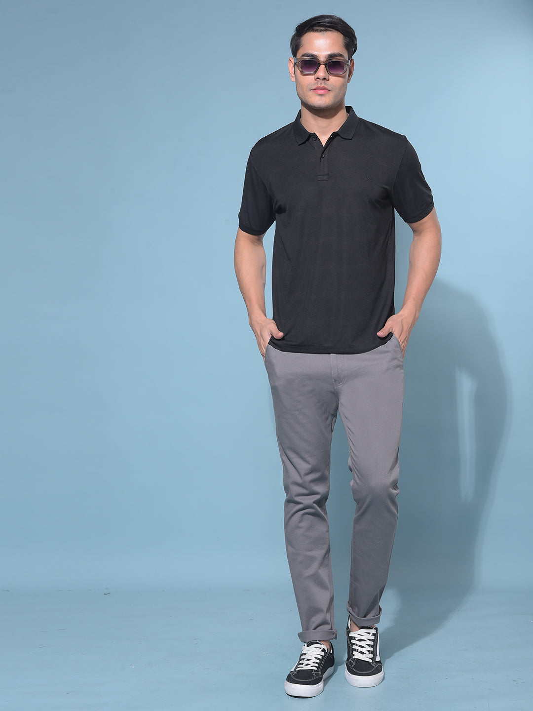 Black Printed T-Shirt-Men T-Shirts-Crimsoune Club