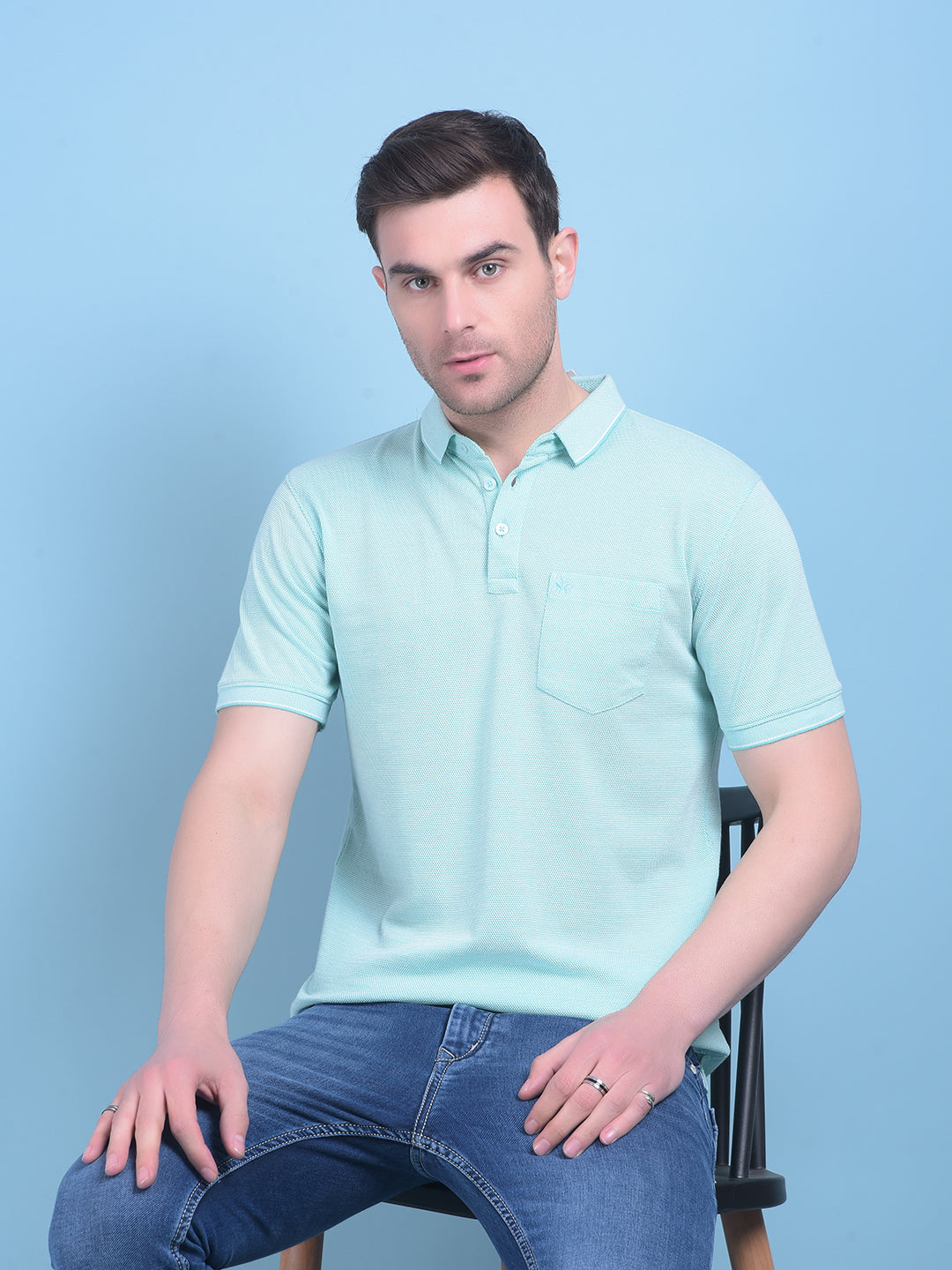 Green Printed T-Shirt-Men T-Shirts-Crimsoune Club
