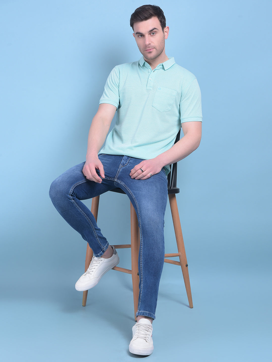 Green Printed T-Shirt-Men T-Shirts-Crimsoune Club