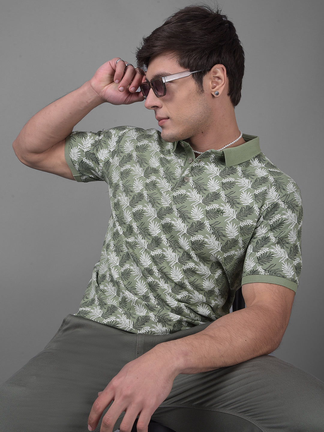 Olive T-Shirt-Men T-Shirts-Crimsoune Club