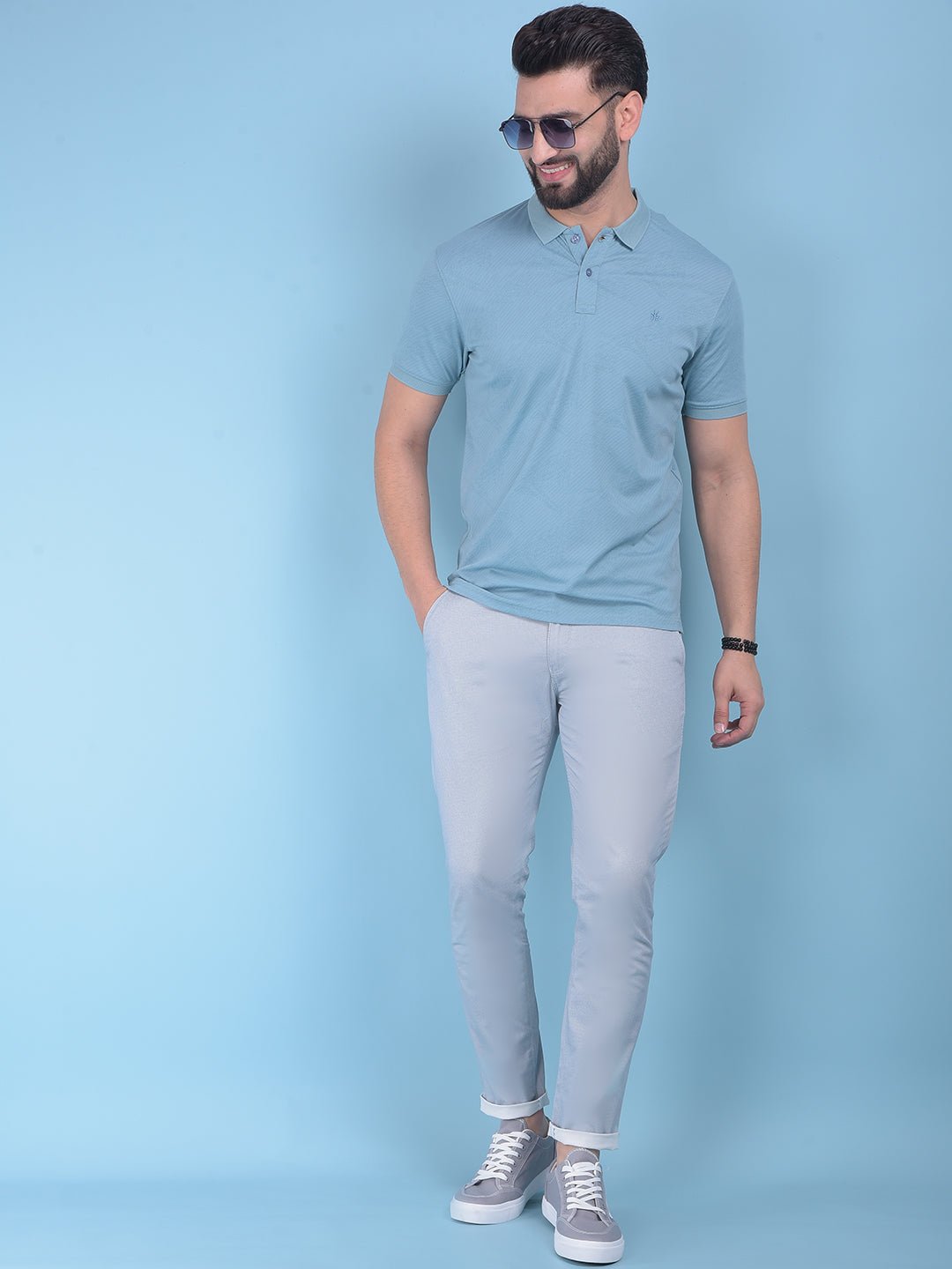 Green Printed T-Shirt-Men T-Shirts-Crimsoune Club