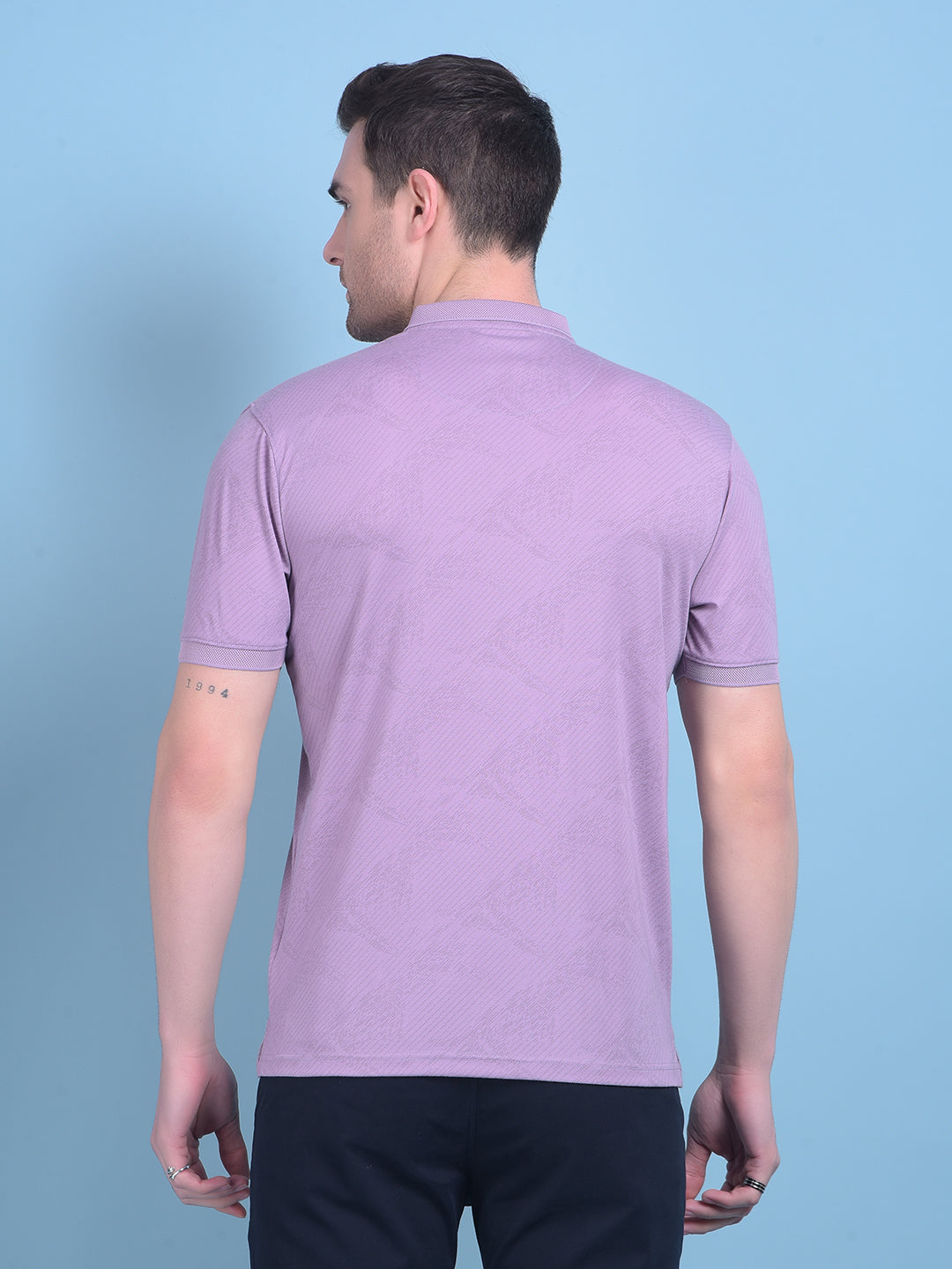 Purple Printed T-Shirt-Men T-Shirts-Crimsoune Club