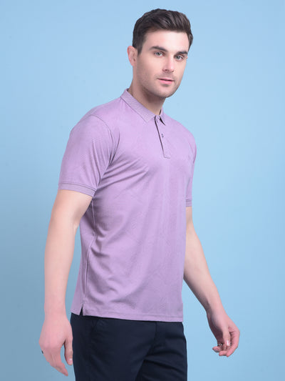 Purple Printed T-Shirt-Men T-Shirts-Crimsoune Club