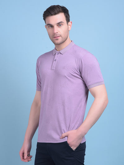 Purple Printed T-Shirt-Men T-Shirts-Crimsoune Club