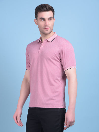 Pink Printed T-Shirt-Men T-Shirts-Crimsoune Club