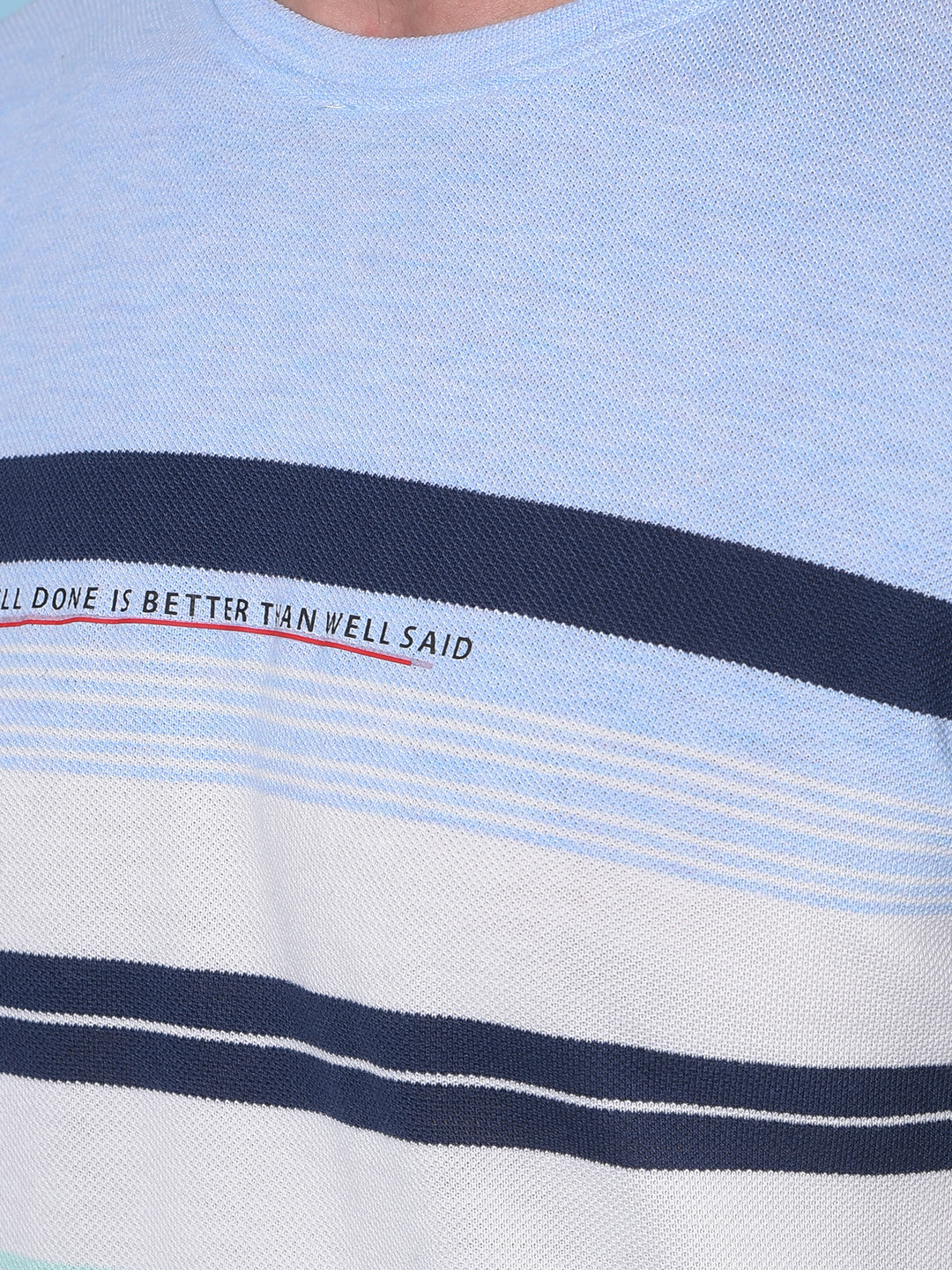 Grey Horizontal Striped Cotton T-Shirt-Men T-Shirts-Crimsoune Club