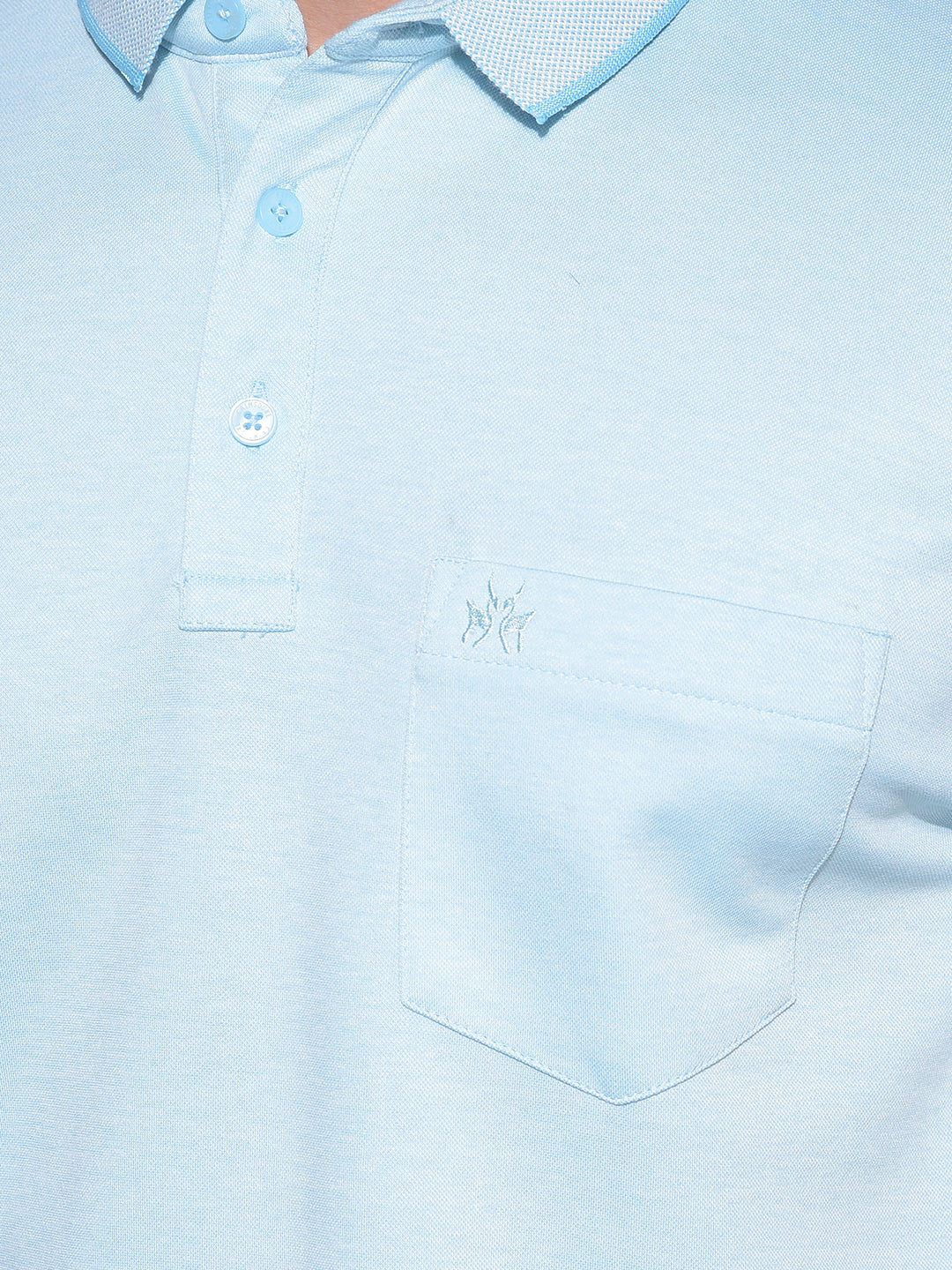 Blue Printed T-Shirt-Men T-Shirts-Crimsoune Club