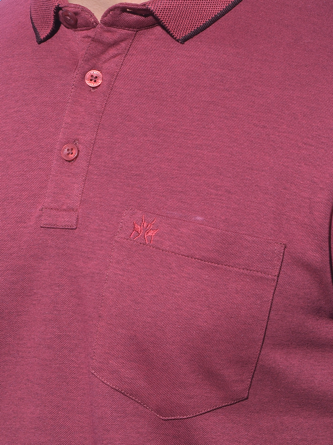 Wine Polo T-Shirt-Men T-Shirts-Crimsoune Club