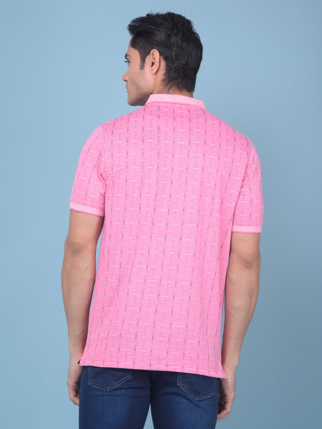 Pink Printed T-Shirt-Men T-Shirts-Crimsoune Club