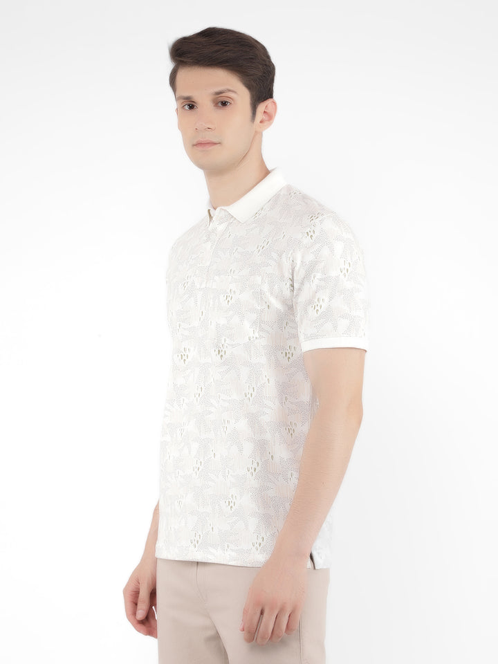 Multi Printed Polo T-Shirt-Men T-Shirts-Crimsoune Club