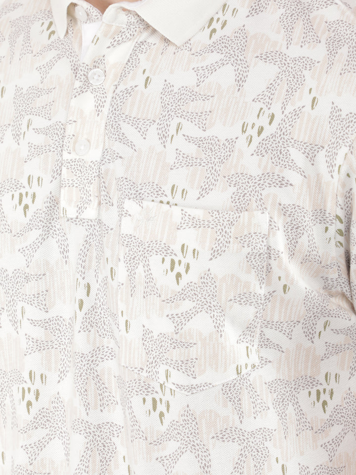 Multi Printed Polo T-Shirt-Men T-Shirts-Crimsoune Club