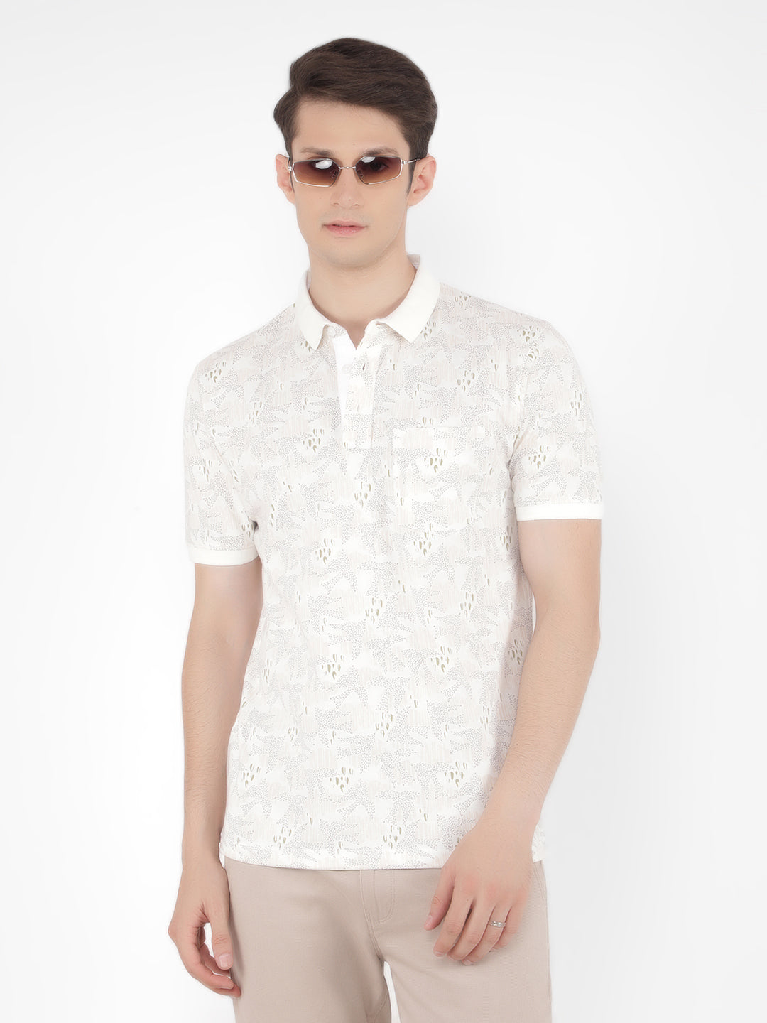 Multi Printed Polo T-Shirt-Men T-Shirts-Crimsoune Club