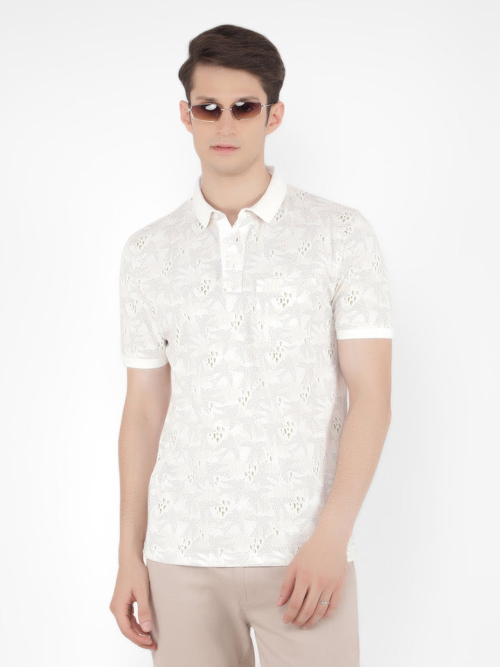 Multi Printed Polo T-Shirt-Men T-Shirts-Crimsoune Club