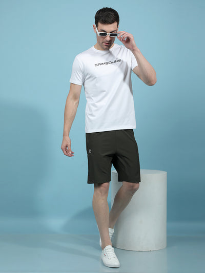 White Typographic Print T-Shirt-Men T-Shirts-Crimsoune Club