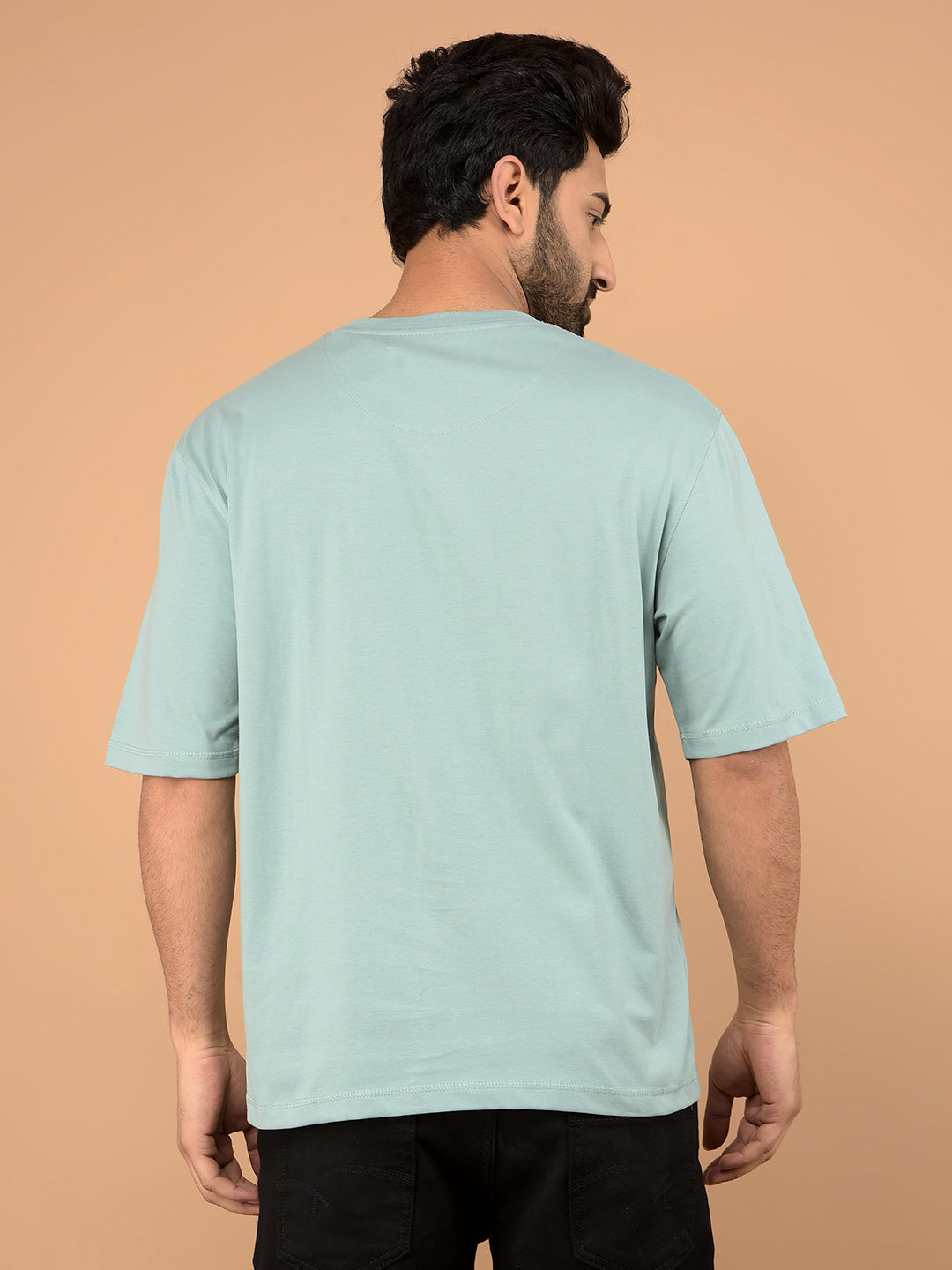 Green Graphic Print 100% Cotton T-Shirt-Men T-Shirts-Crimsoune Club