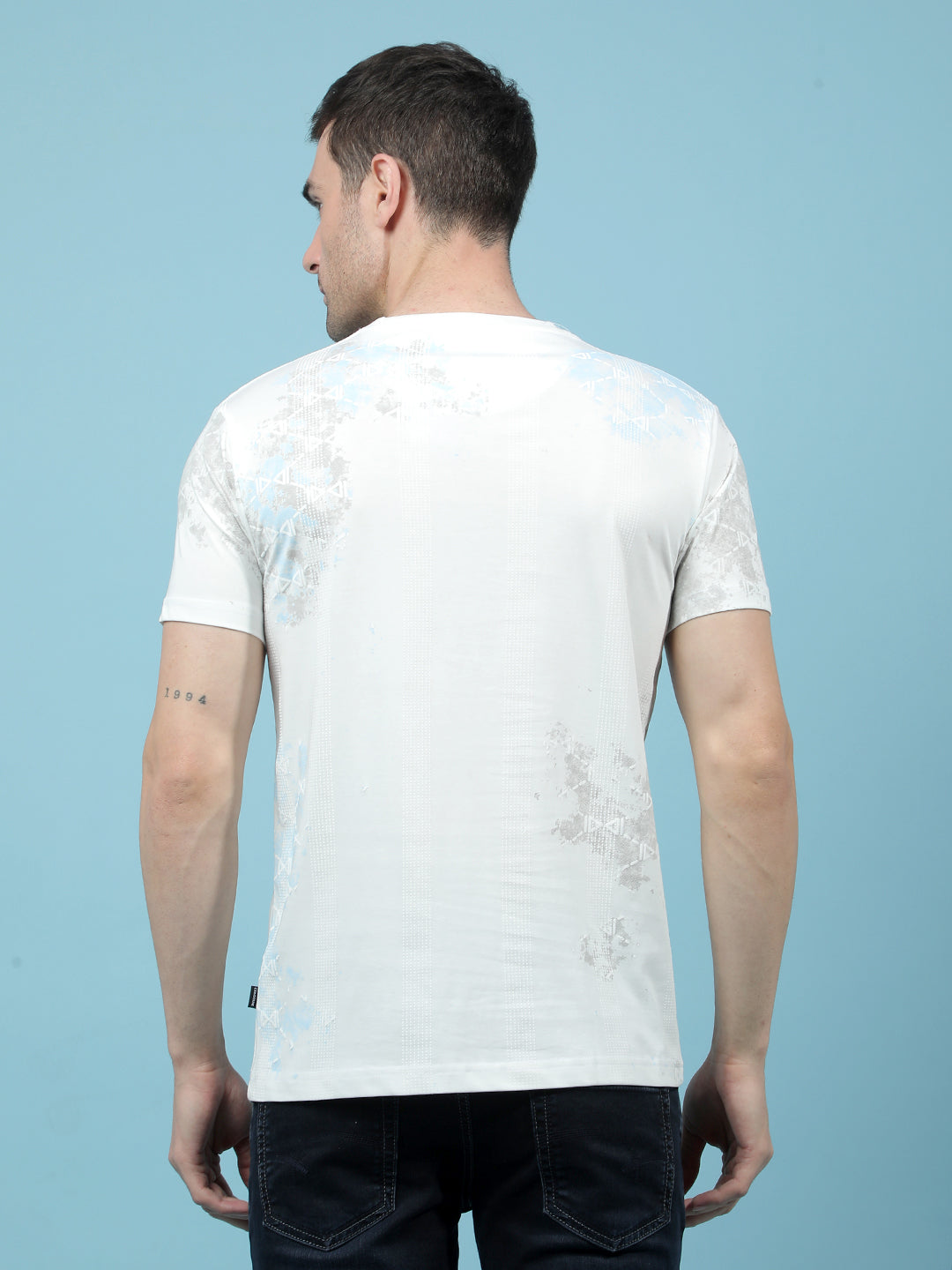 White Printed T-Shirt-Men T-Shirts-Crimsoune Club