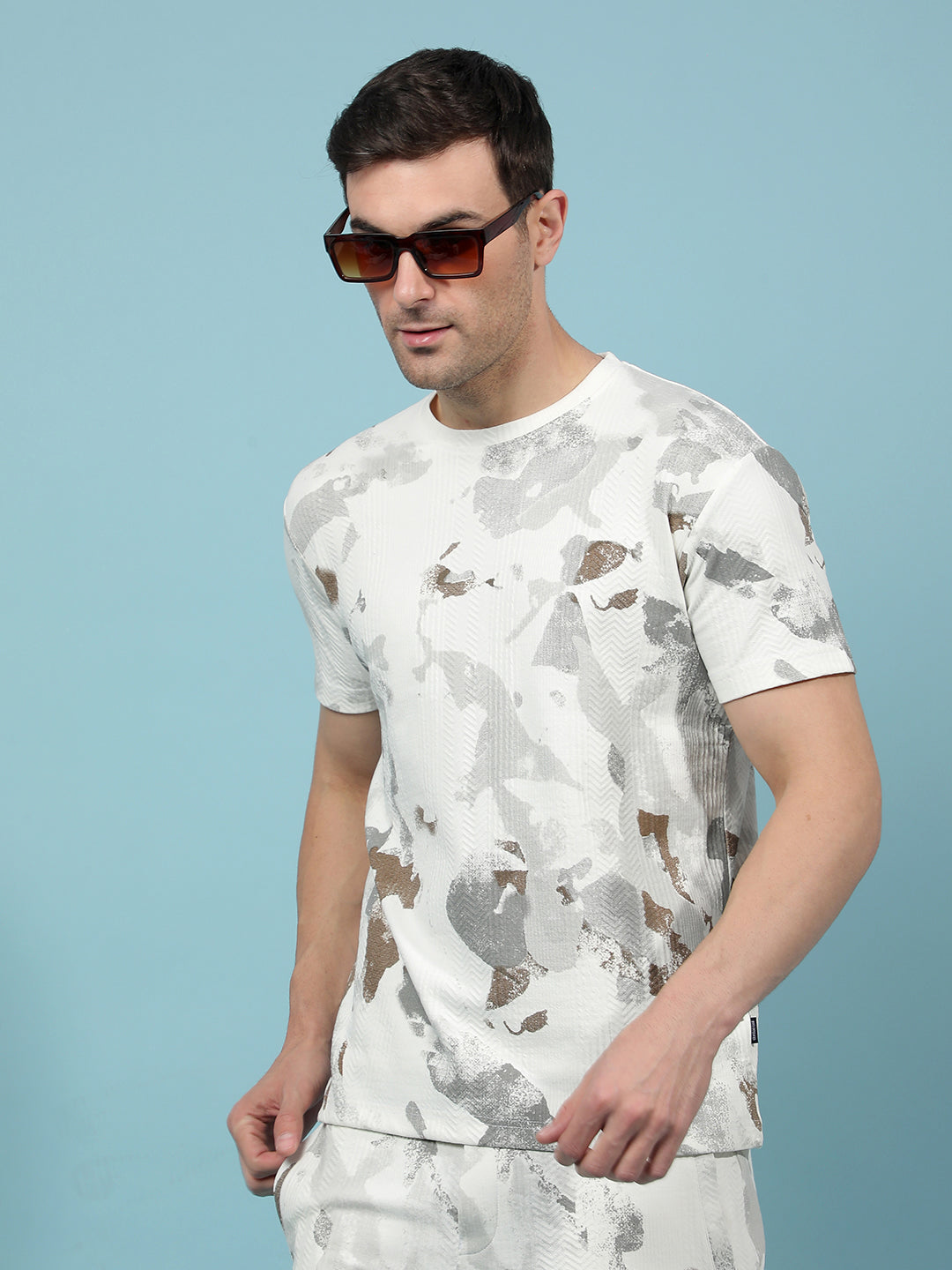 White Printed T-Shirt-Men T-Shirts-Crimsoune Club